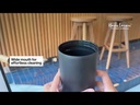 FORZA 360 - Hans Larsen Recycled Stainless Steel/PP Tumbler with 360 Branding - Black