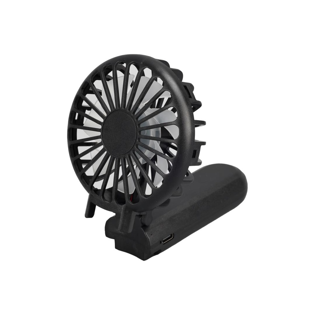 ROTO - Rechargeable Foldable Handheld Fan - Black 