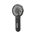 ROTO - Rechargeable Handheld Fan with Foldable Desk Stand - Black 