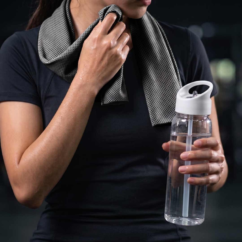 Giftology - DEVON Plastic bottle with Cooling Towel 800 ml - White 