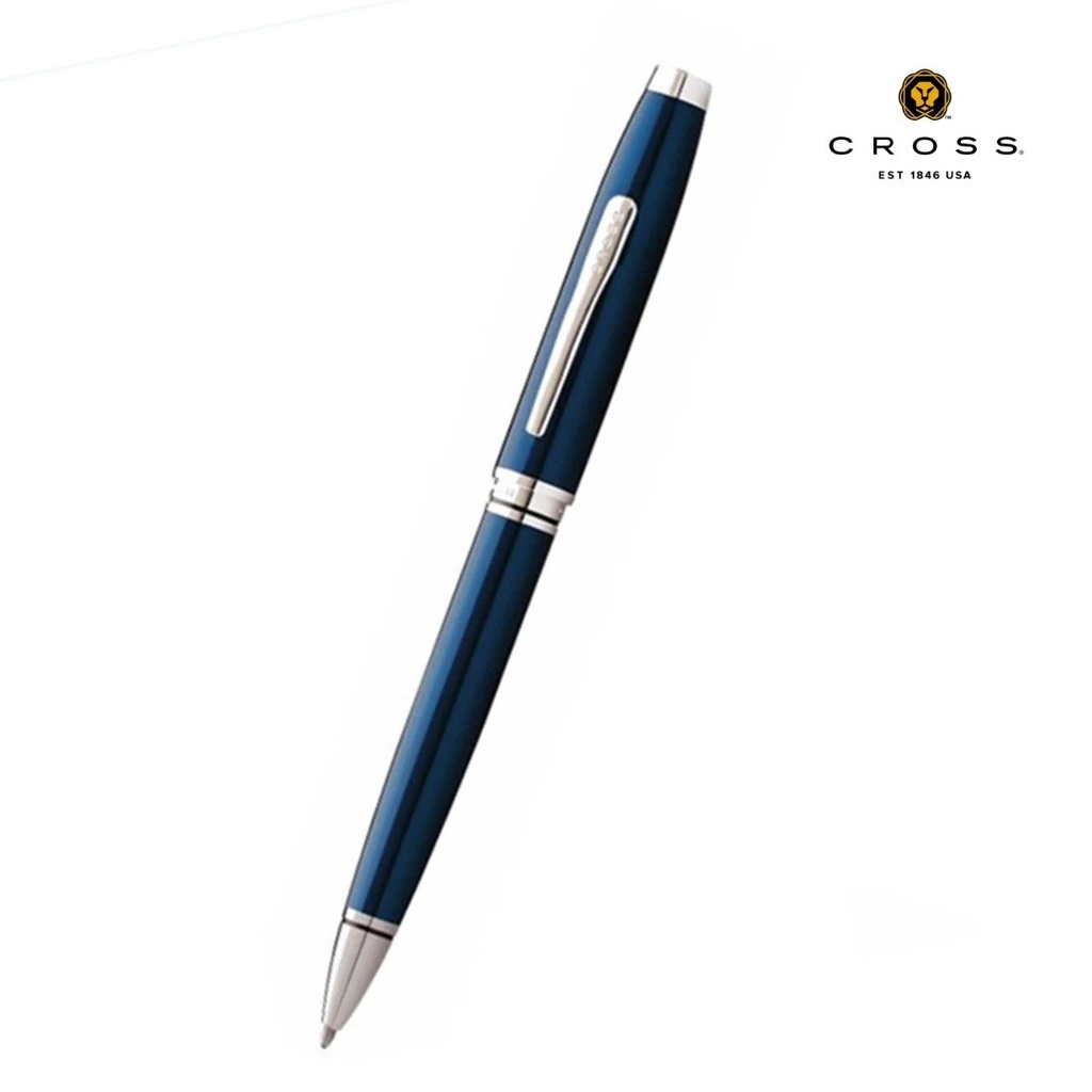 Cross Coventry Ballpoint Pen with Leather Wallet - Blue