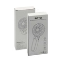 ROTO - Rechargeable Handheld Fan with Foldable Desk Stand - White 