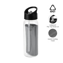DEVON - Giftology RPET Cooling Towel in RPET Bottle 800 ml - Black