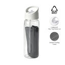 Giftology - DEVON RPET Cooling Towel in RPET Bottle 800 ml - White