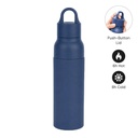 [DWHL 3308] RHODES - Hans Larsen Double Wall Bottle with Push Lid  550 ml - Navy Blue