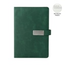 WINDSOR - Giftology A5 PU Magnet Closure Notebook - Green