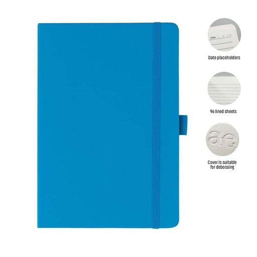[NBGL 5247] JURSI - Giftology A5 PU Notebook with Pen Loop - Ocean Blue